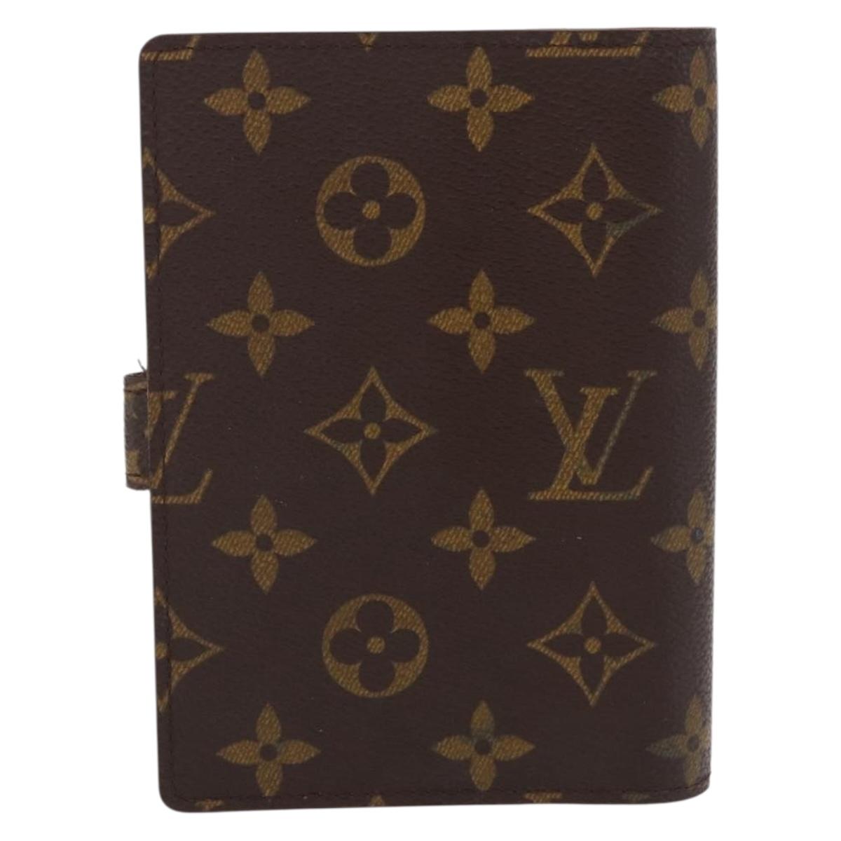 LOUIS VUITTON Monogram Agenda PM Day Planner Cover R20005 LV Auth 192007