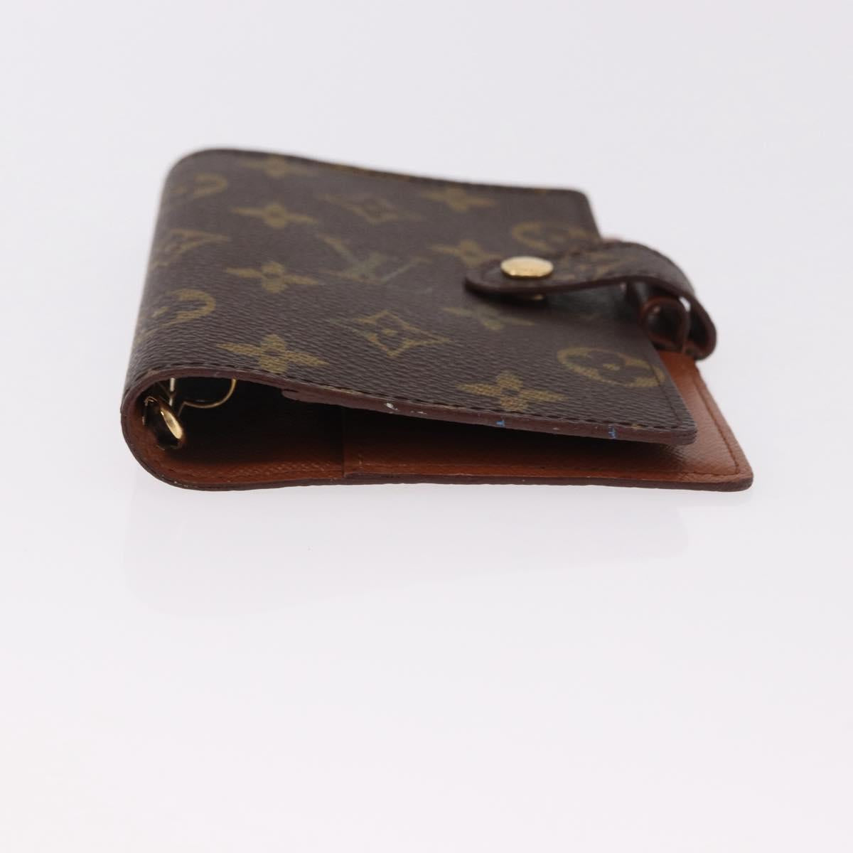 LOUIS VUITTON Monogram Agenda PM Day Planner Cover R20005 LV Auth 192007