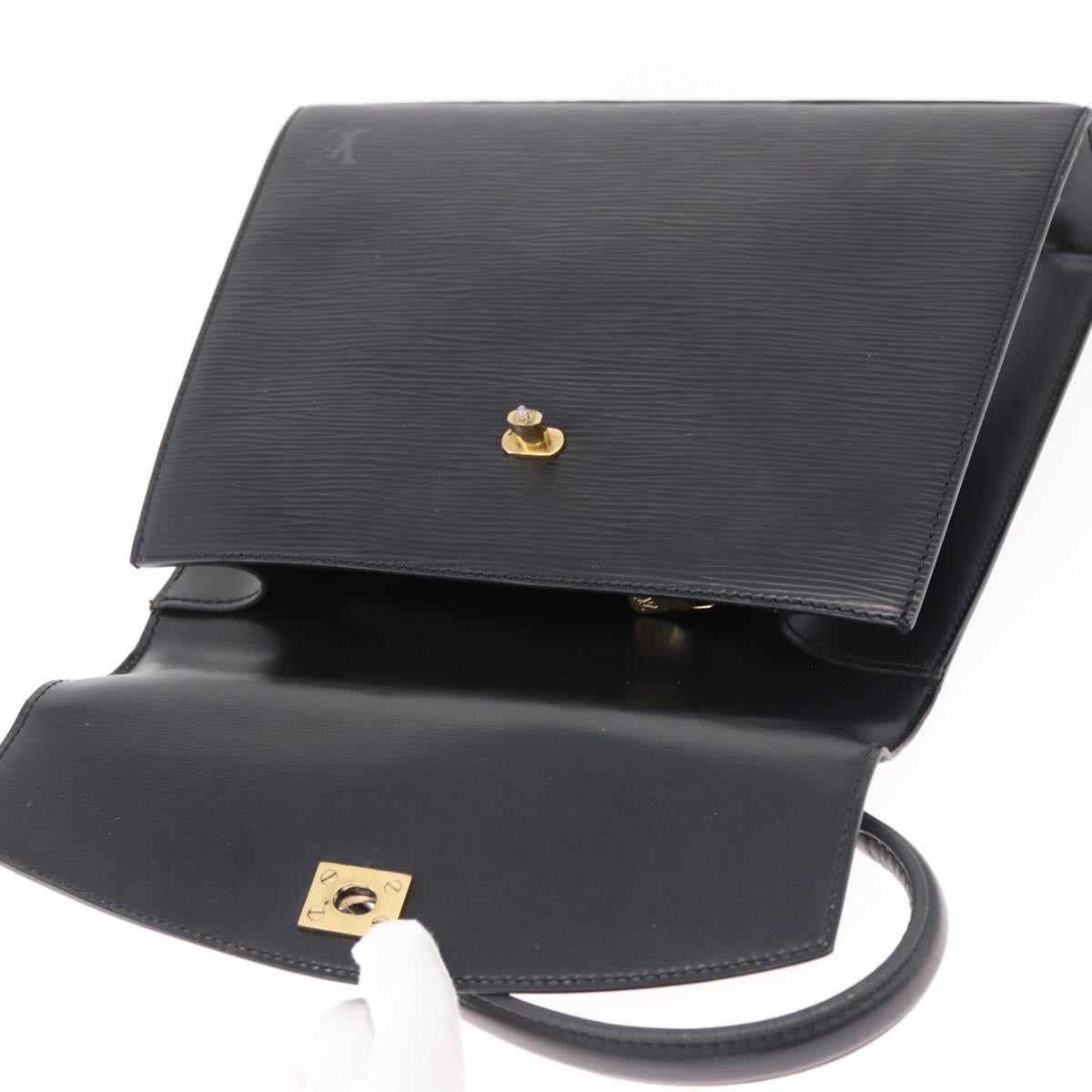 LOUIS VUITTON Epi Malesherbes Hand Bag Black M52372 LV Auth 192011