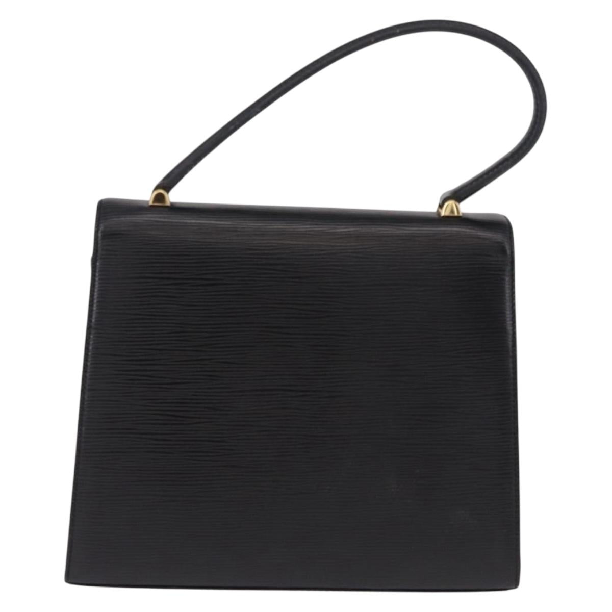 LOUIS VUITTON Epi Malesherbes Hand Bag Black M52372 LV Auth 192011