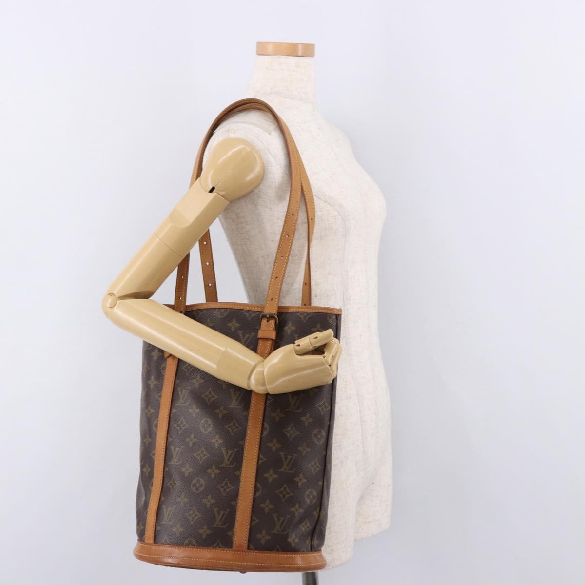 LOUIS VUITTON Monogram Bucket GM Shoulder Bag M42236 LV Auth 192015