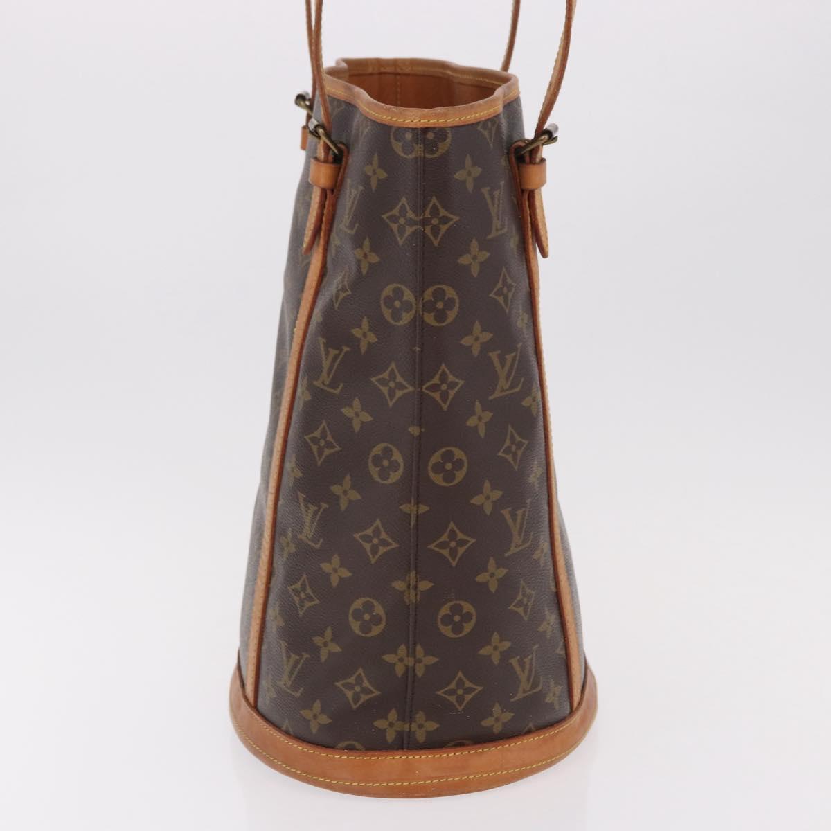 LOUIS VUITTON Monogram Bucket GM Shoulder Bag M42236 LV Auth 192015