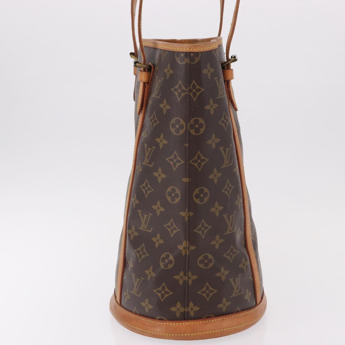 LOUIS VUITTON Monogram Bucket GM Shoulder Bag M42236 LV Auth 192015