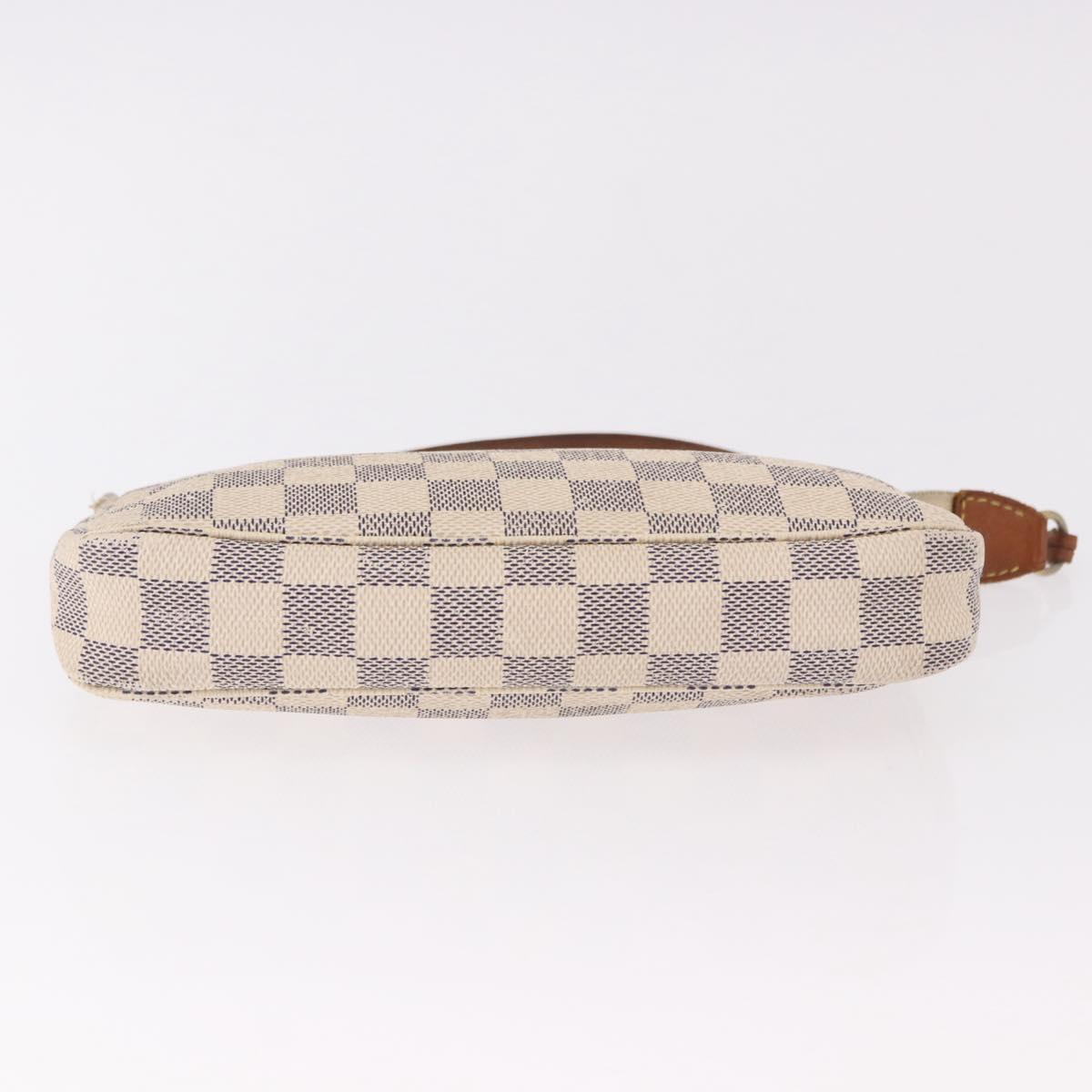 LOUIS VUITTON Damier Azur Pochette Accessoires Pouch N51986 LV Auth 192016