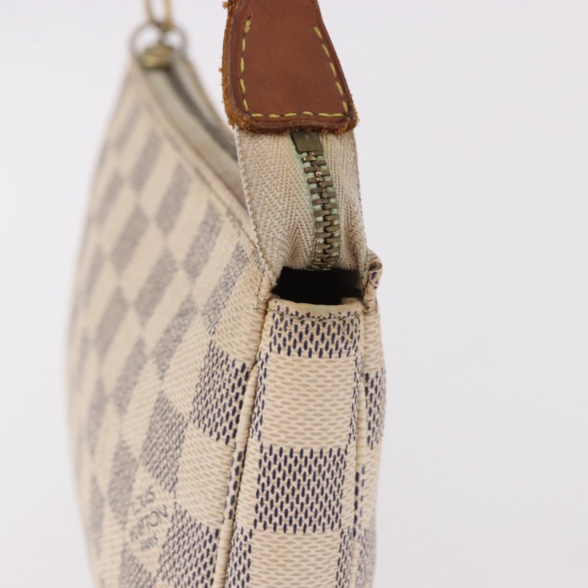 LOUIS VUITTON Damier Azur Pochette Accessoires Pouch N51986 LV Auth 192016