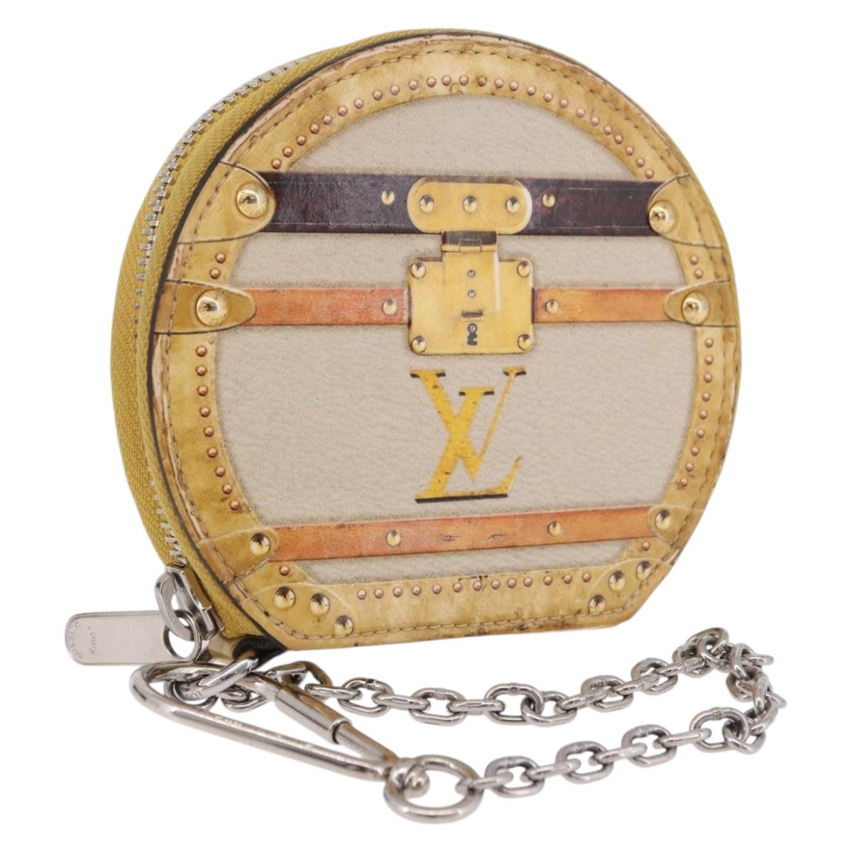 LOUIS VUITTON Transford Monogram Micro Boite Chapo Yellow M52747 Auth 192017A