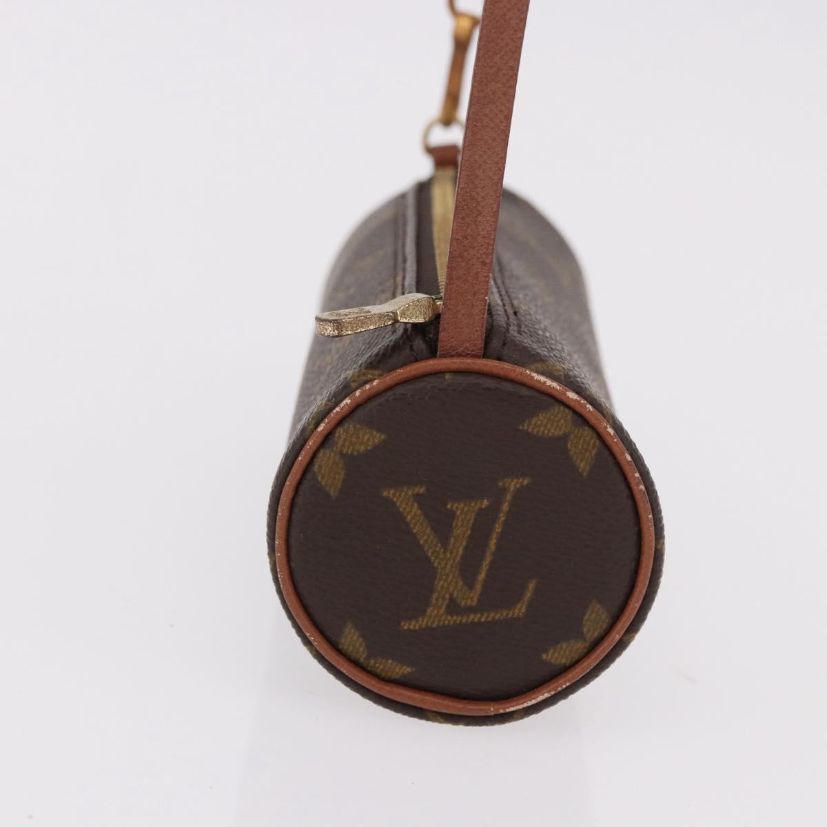 LOUIS VUITTON Monogram Papillon Pouch LV Auth 192019