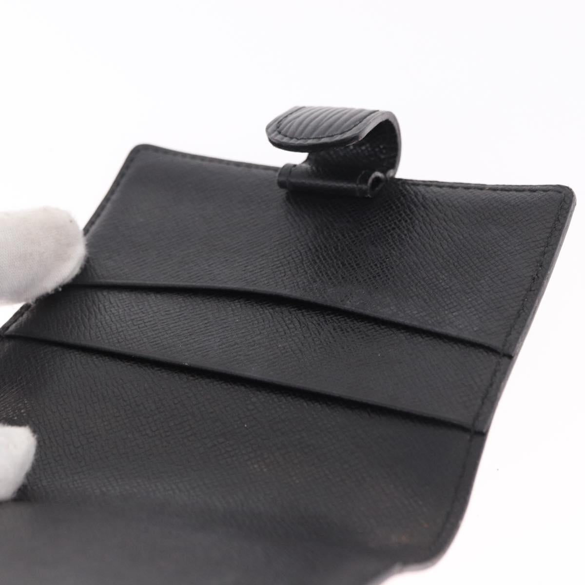 LOUIS VUITTON Epi Agenda Mini Day Planner Cover Black LV Auth 192021