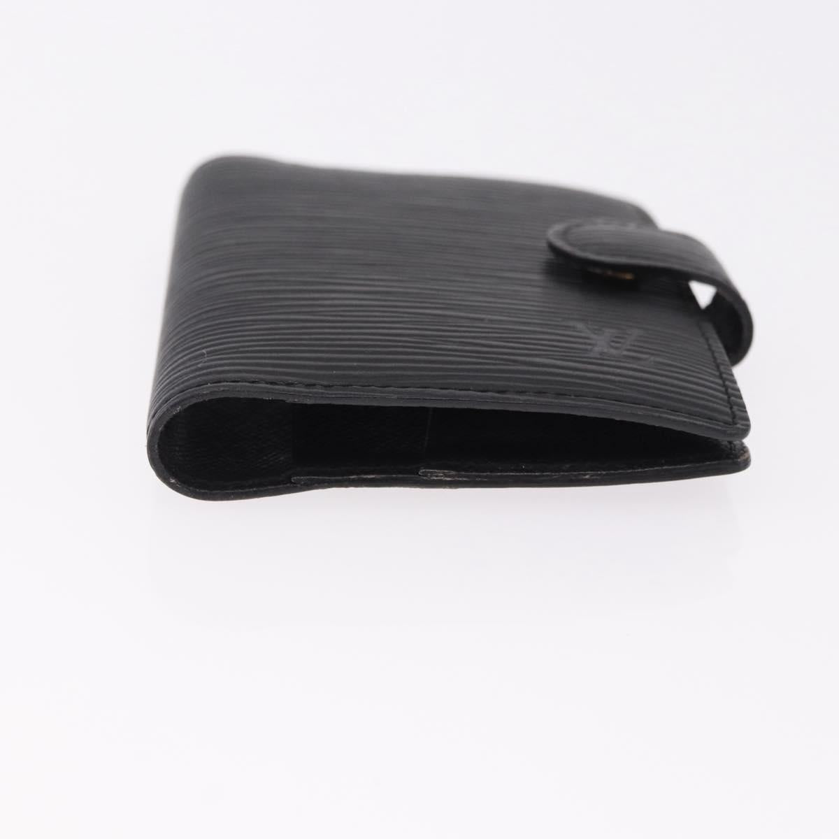 LOUIS VUITTON Epi Agenda Mini Day Planner Cover Black LV Auth 192021