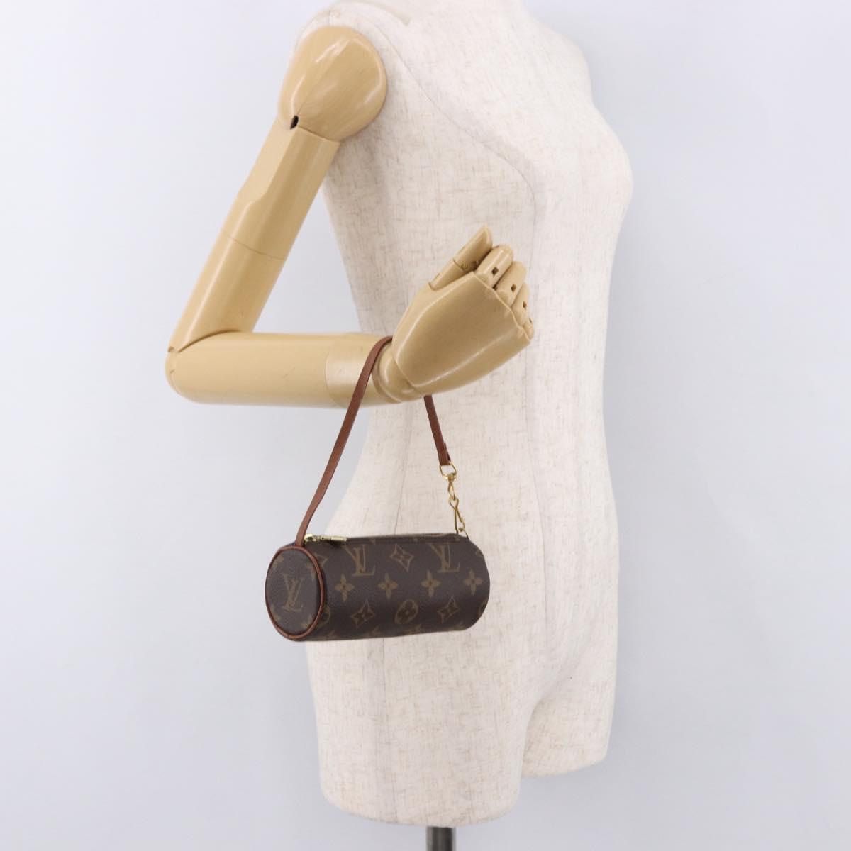 LOUIS VUITTON Monogram Papillon Pouch LV Auth 192022
