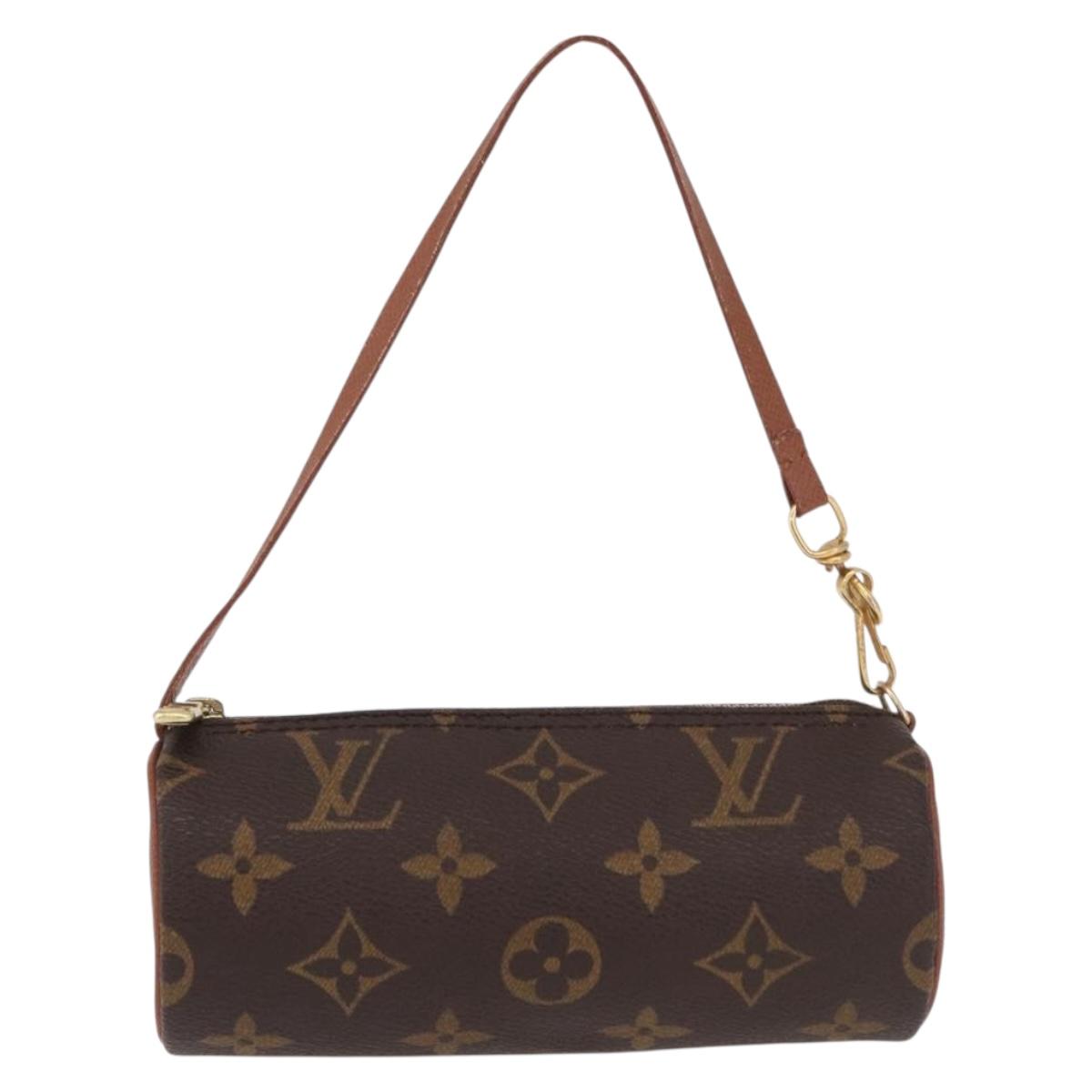 LOUIS VUITTON Monogram Papillon Pouch LV Auth 192022