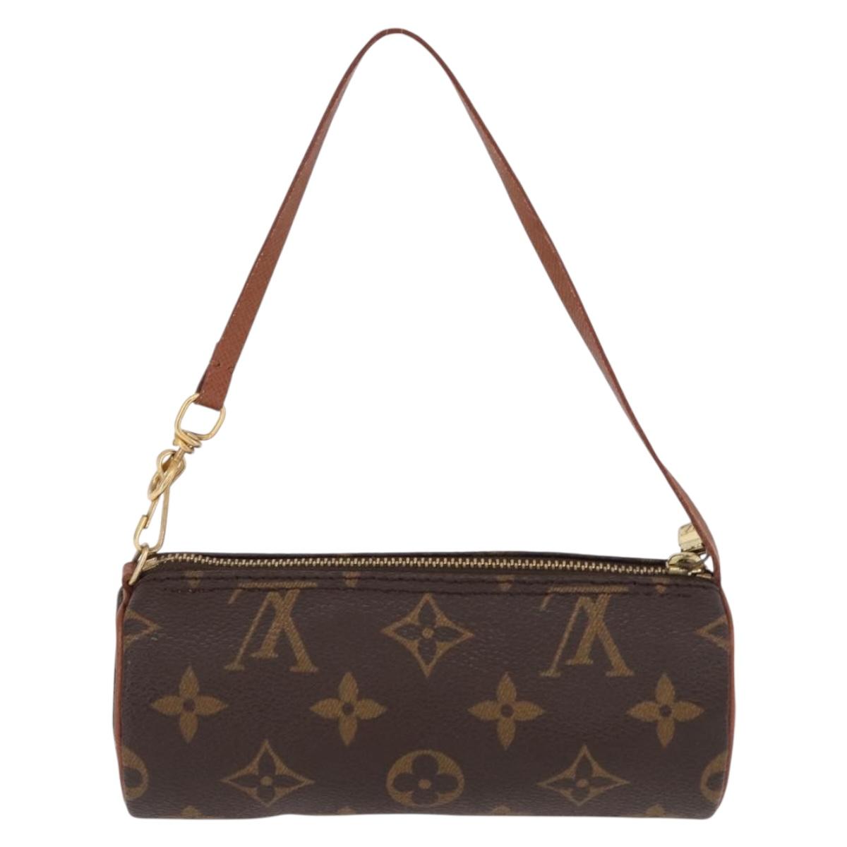 LOUIS VUITTON Monogram Papillon Pouch LV Auth 192022