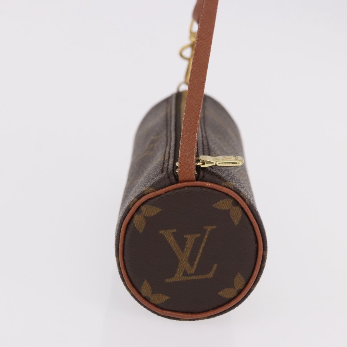 LOUIS VUITTON Monogram Papillon Pouch LV Auth 192022