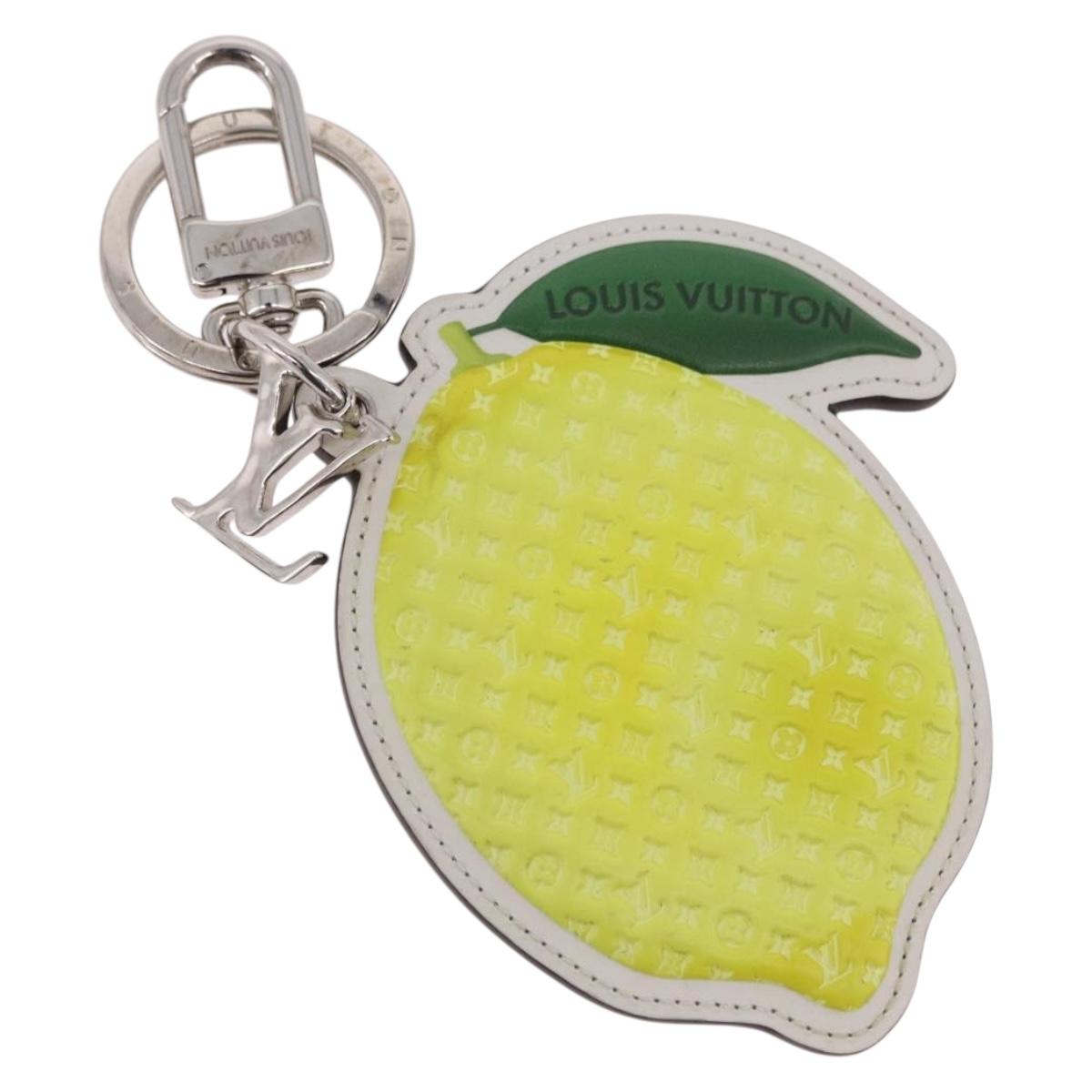 LOUIS VUITTON Monogram Porte Cles LV Lemon Charm Yellow MP3270 LV Auth 192023M