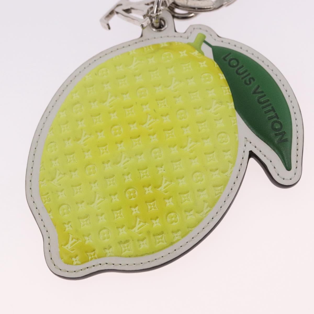LOUIS VUITTON Monogram Porte Cles LV Lemon Charm Yellow MP3270 LV Auth 192023M