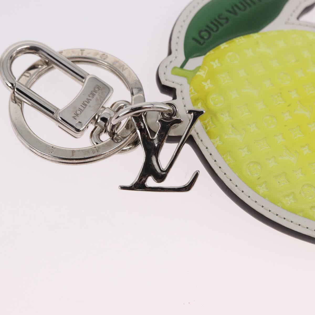 LOUIS VUITTON Monogram Porte Cles LV Lemon Charm Yellow MP3270 LV Auth 192023M