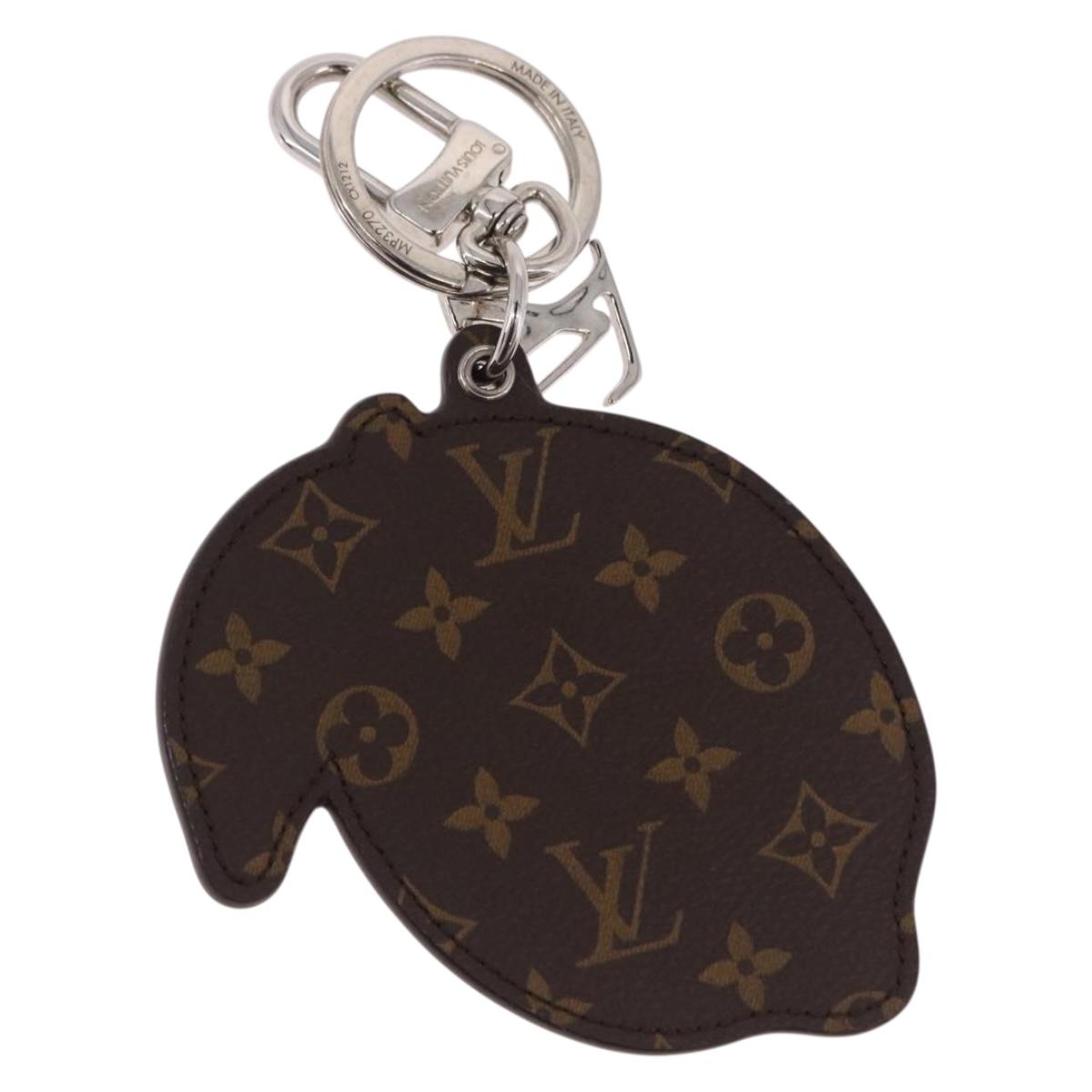 LOUIS VUITTON Monogram Porte Cles LV Lemon Charm Yellow MP3270 LV Auth 192023M