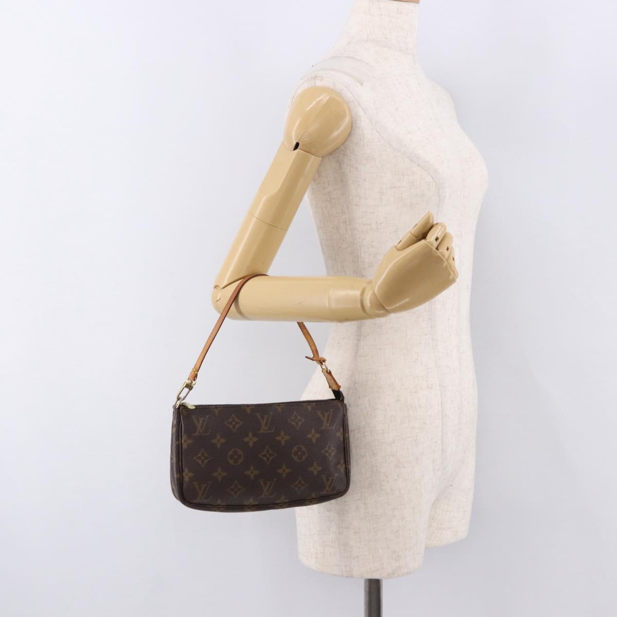LOUIS VUITTON Monogram Pochette Accessoires Pouch M51980 LV Auth 192025