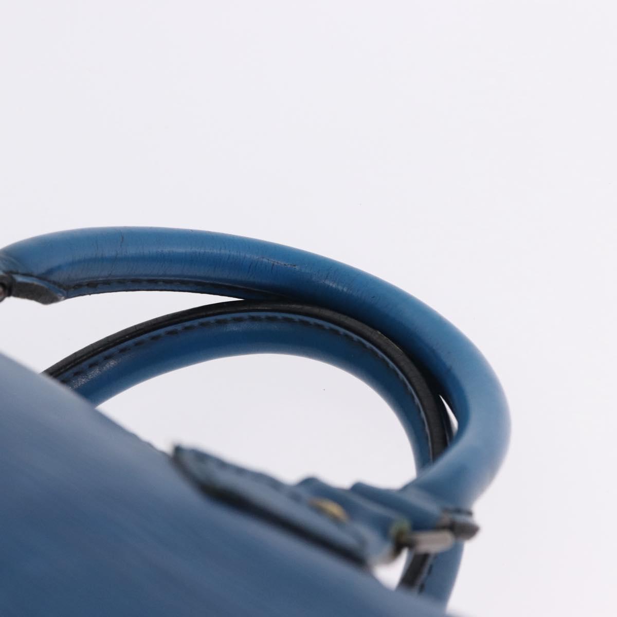 LOUIS VUITTON Epi Speedy 40 Hand Bag Toledo Blue M42985 LV Auth 192027