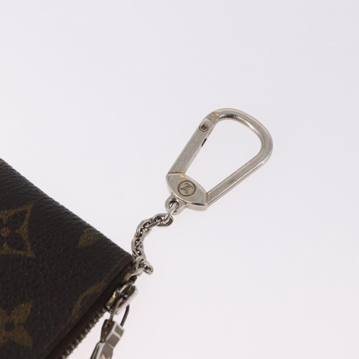 LOUIS VUITTON Monogram Pochette Cles Coin Purse M62650 LV Auth 192032