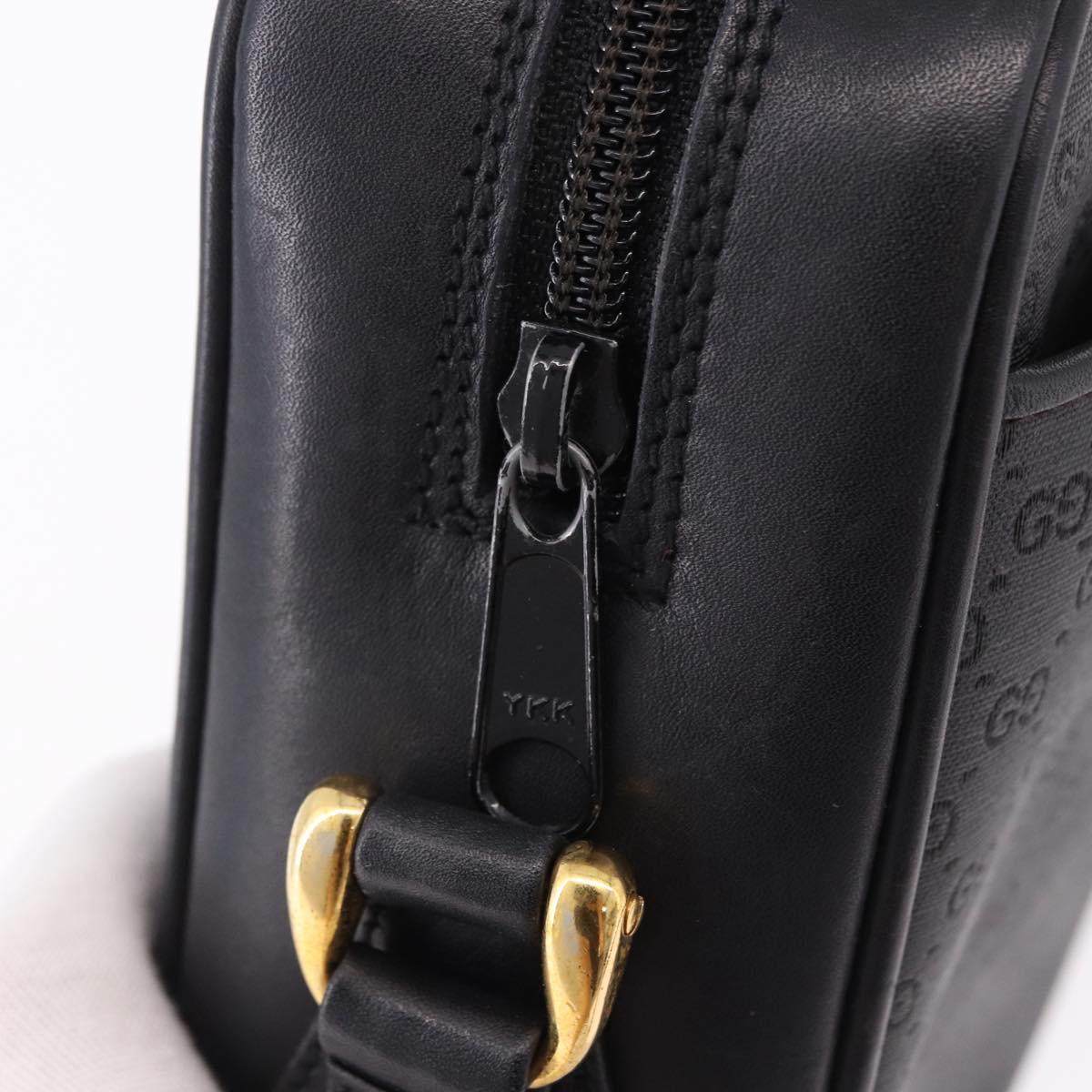 GUCCI Micro GG Supreme Web Sherry Line Bag PVC Black 001 098 4073 Auth 192034