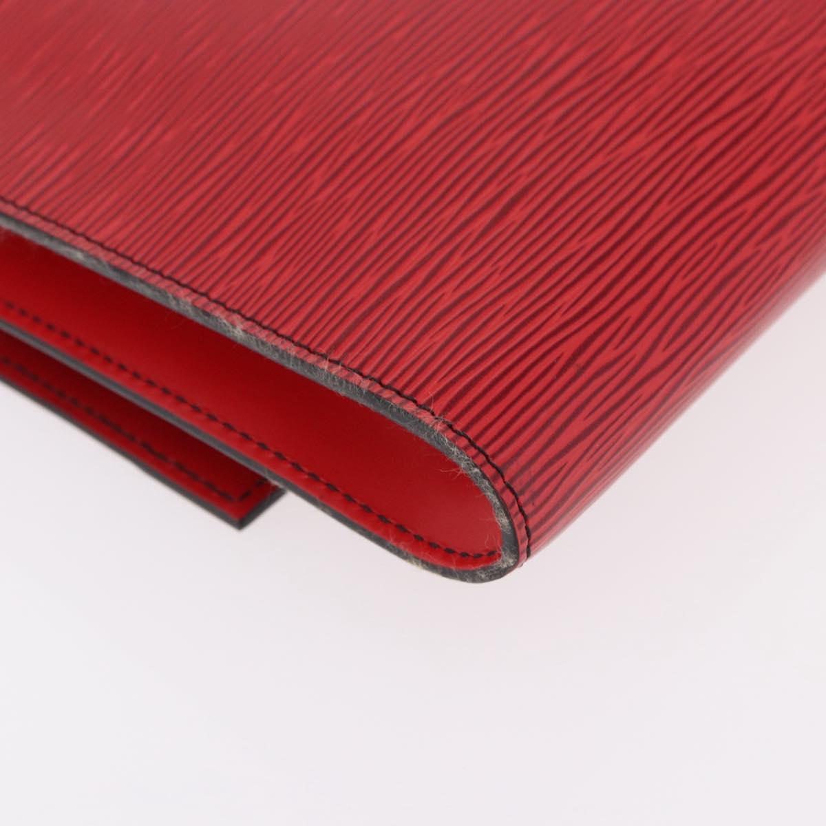 LOUIS VUITTON Epi Pochette Amberop Clutch Bag Red M52587 LV Auth 192037