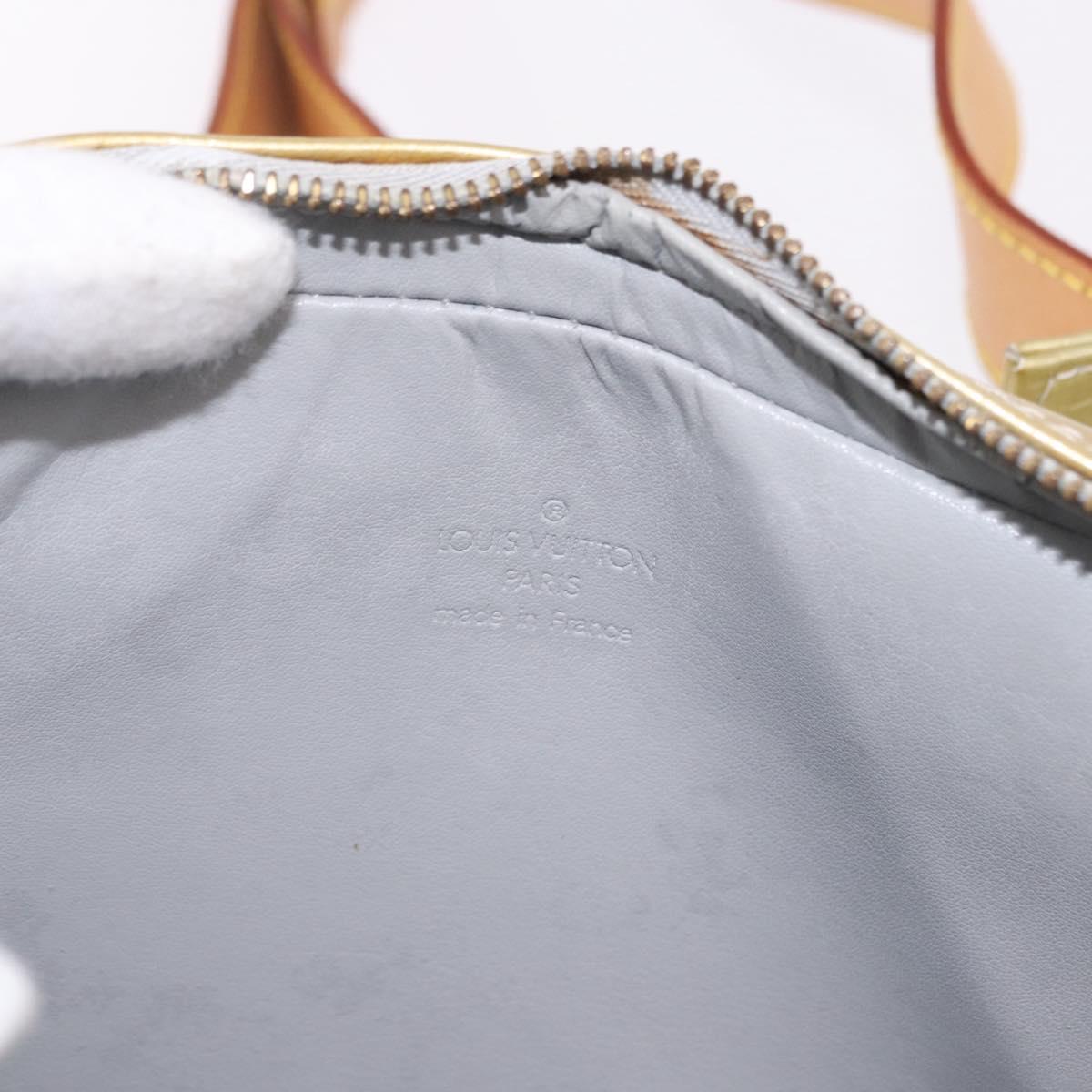 LOUIS VUITTON Monogram Vernis Fulton Waist Bag Gris M91041 LV Auth 192047