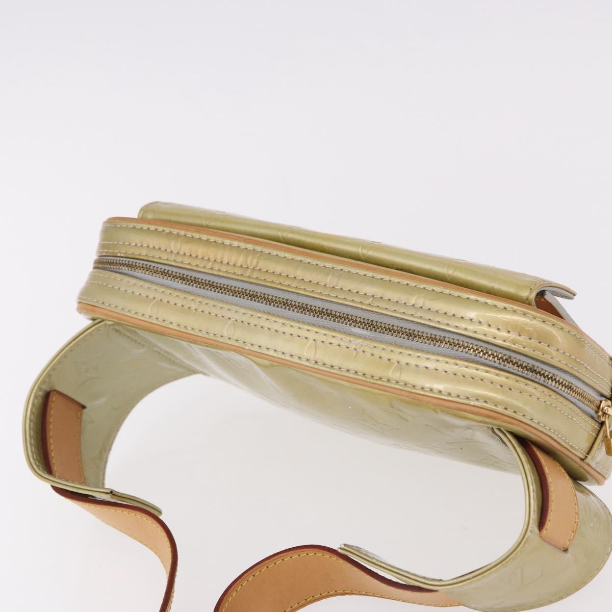 LOUIS VUITTON Monogram Vernis Fulton Waist Bag Gris M91041 LV Auth 192047