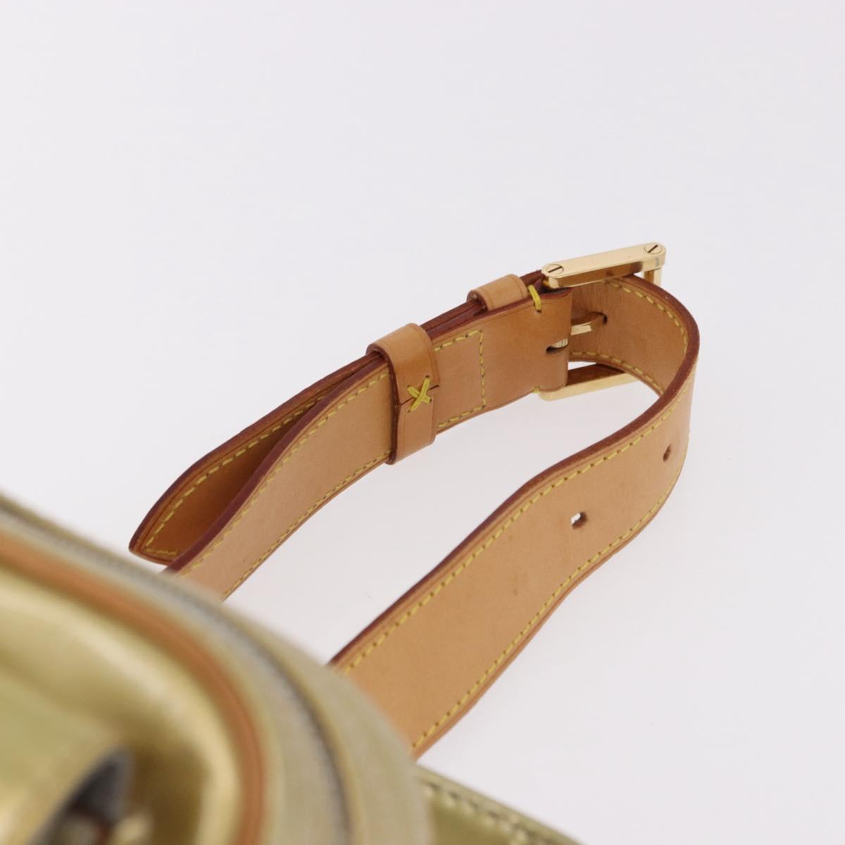 LOUIS VUITTON Monogram Vernis Fulton Waist Bag Gris M91041 LV Auth 192047