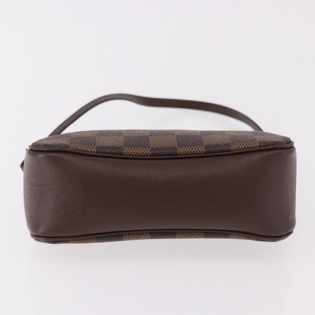 LOUIS VUITTON Damier Ebene Trousse makeup Pouch N51982 LV Auth 192050V