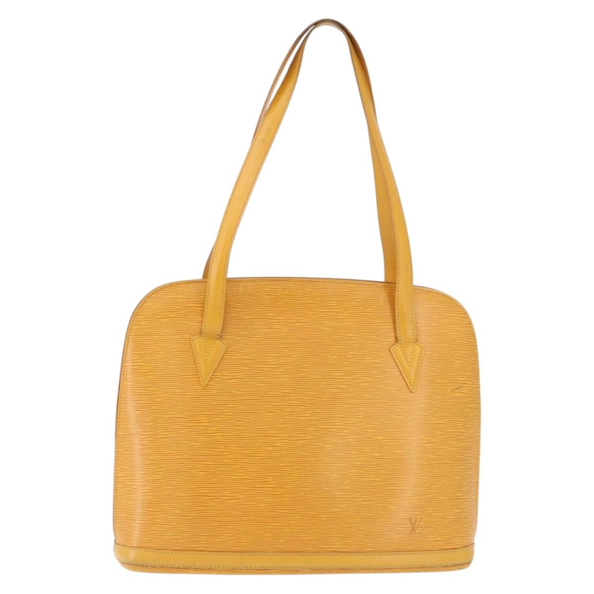 LOUIS VUITTON Epi Lussac Shoulder Bag Yellow M52289 LV Auth 192053