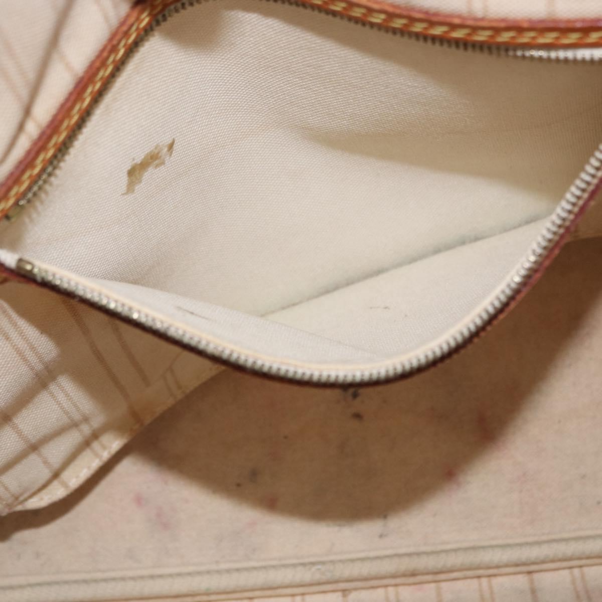 LOUIS VUITTON Damier Azur Neverfull PM Tote Bag N41362 LV Auth 192055