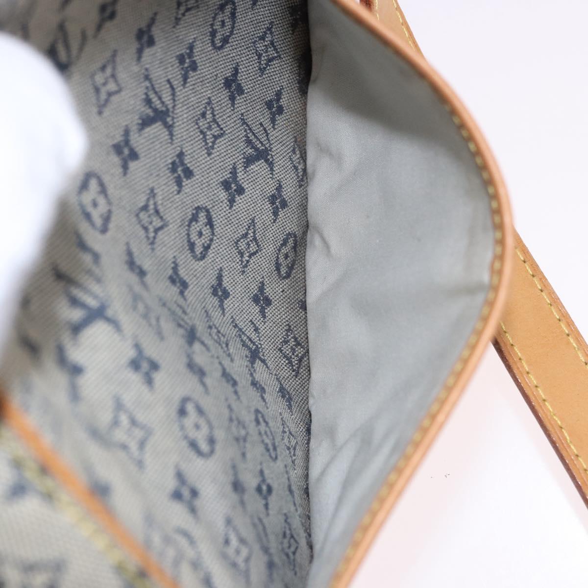 LOUIS VUITTON Monogram Mini Jeanne GM Shoulder Bag Blue M92000 LV Auth 192061