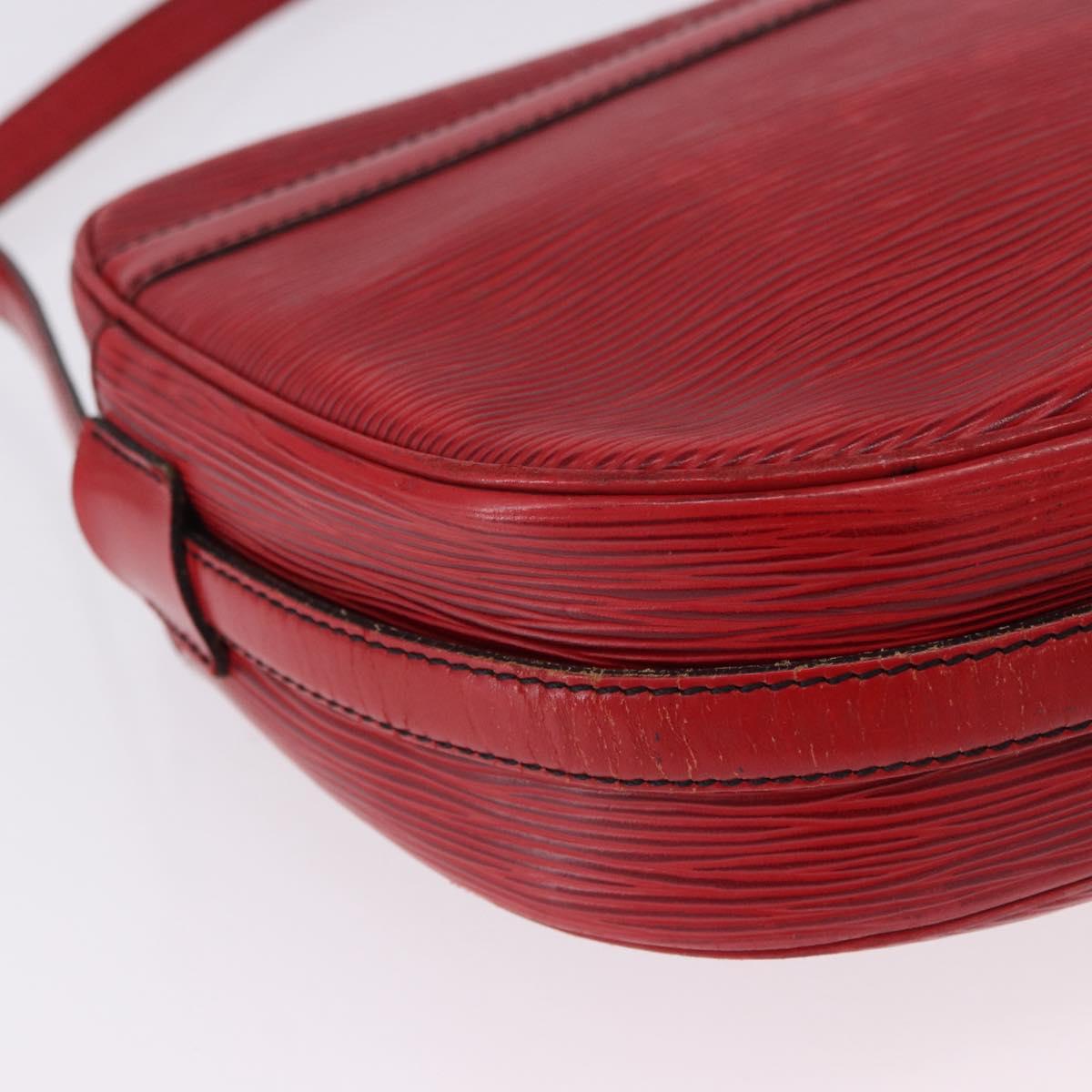 LOUIS VUITTON Epi Jeune Fille MM Shoulder Bag Red M52157 LV Auth 192062