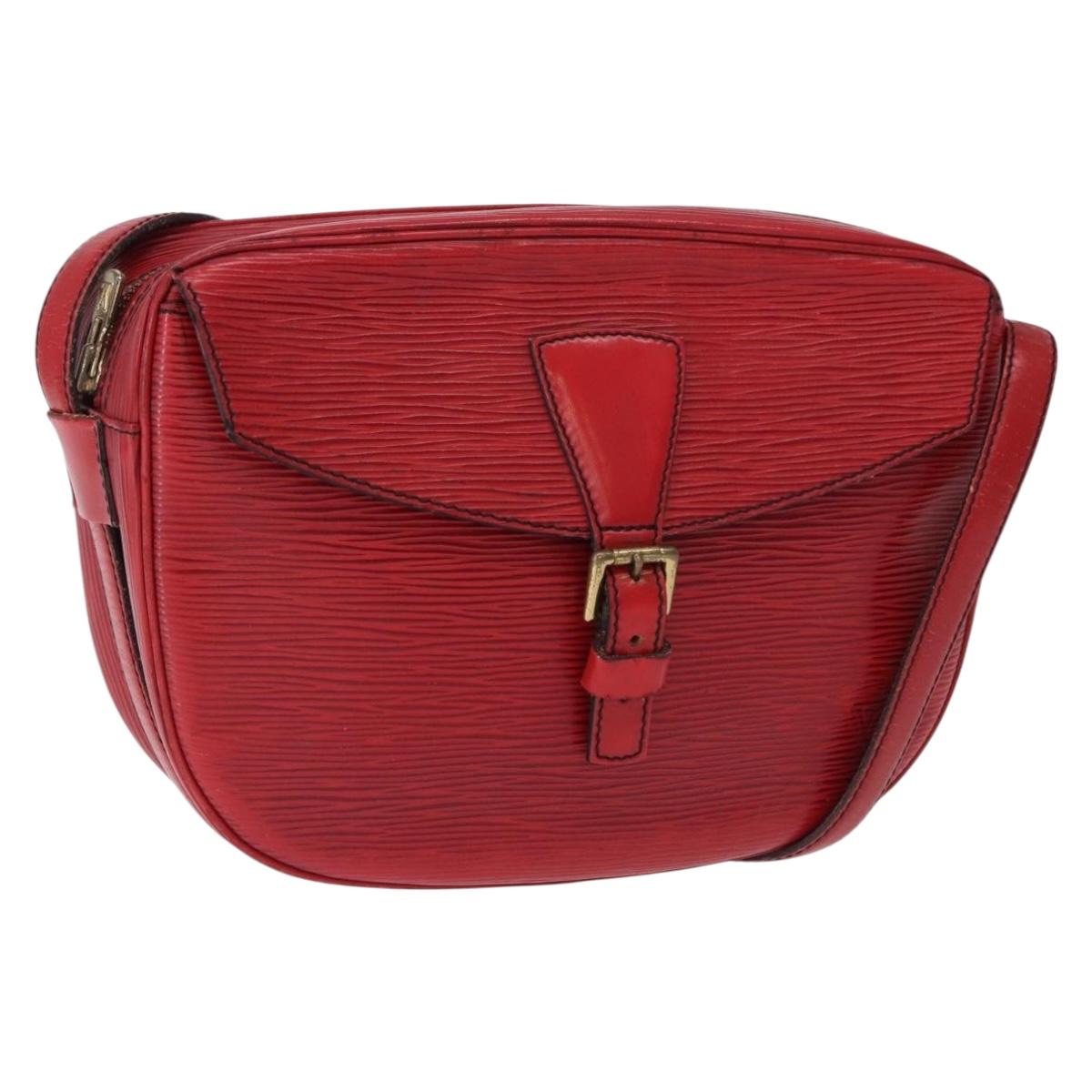 LOUIS VUITTON Epi Jeune Fille MM Shoulder Bag Red M52157 LV Auth 192062