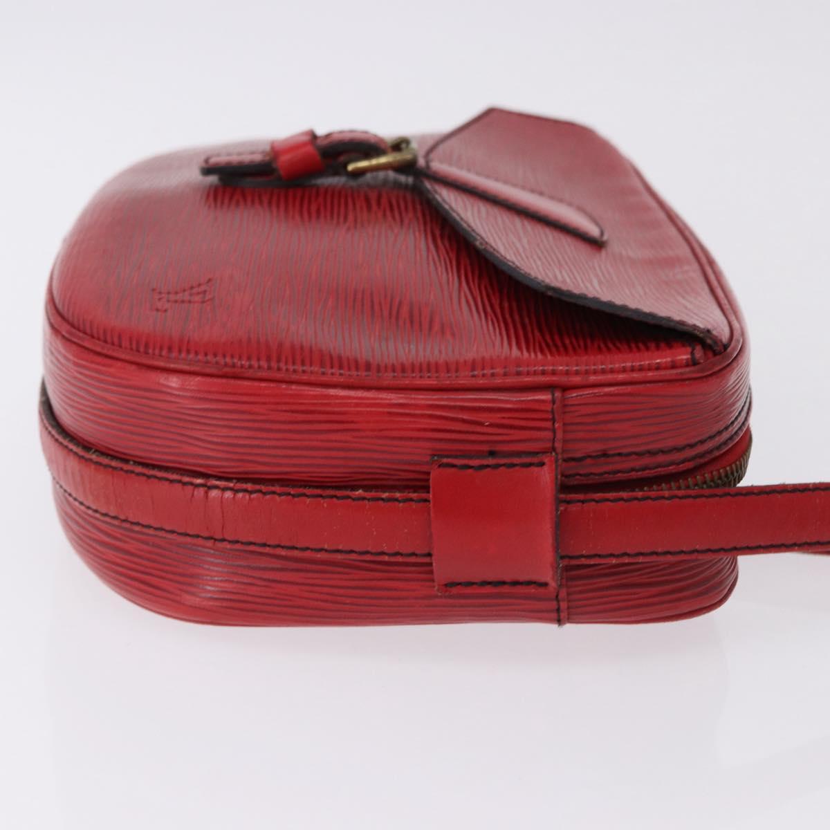 LOUIS VUITTON Epi Jeune Fille MM Shoulder Bag Red M52157 LV Auth 192062