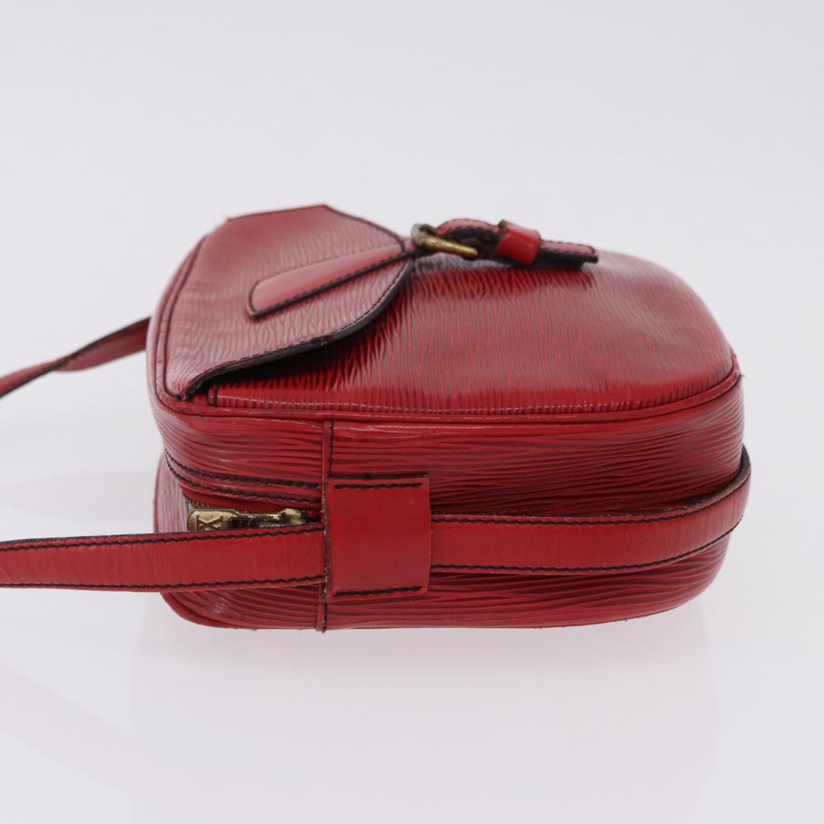 LOUIS VUITTON Epi Jeune Fille MM Shoulder Bag Red M52157 LV Auth 192062