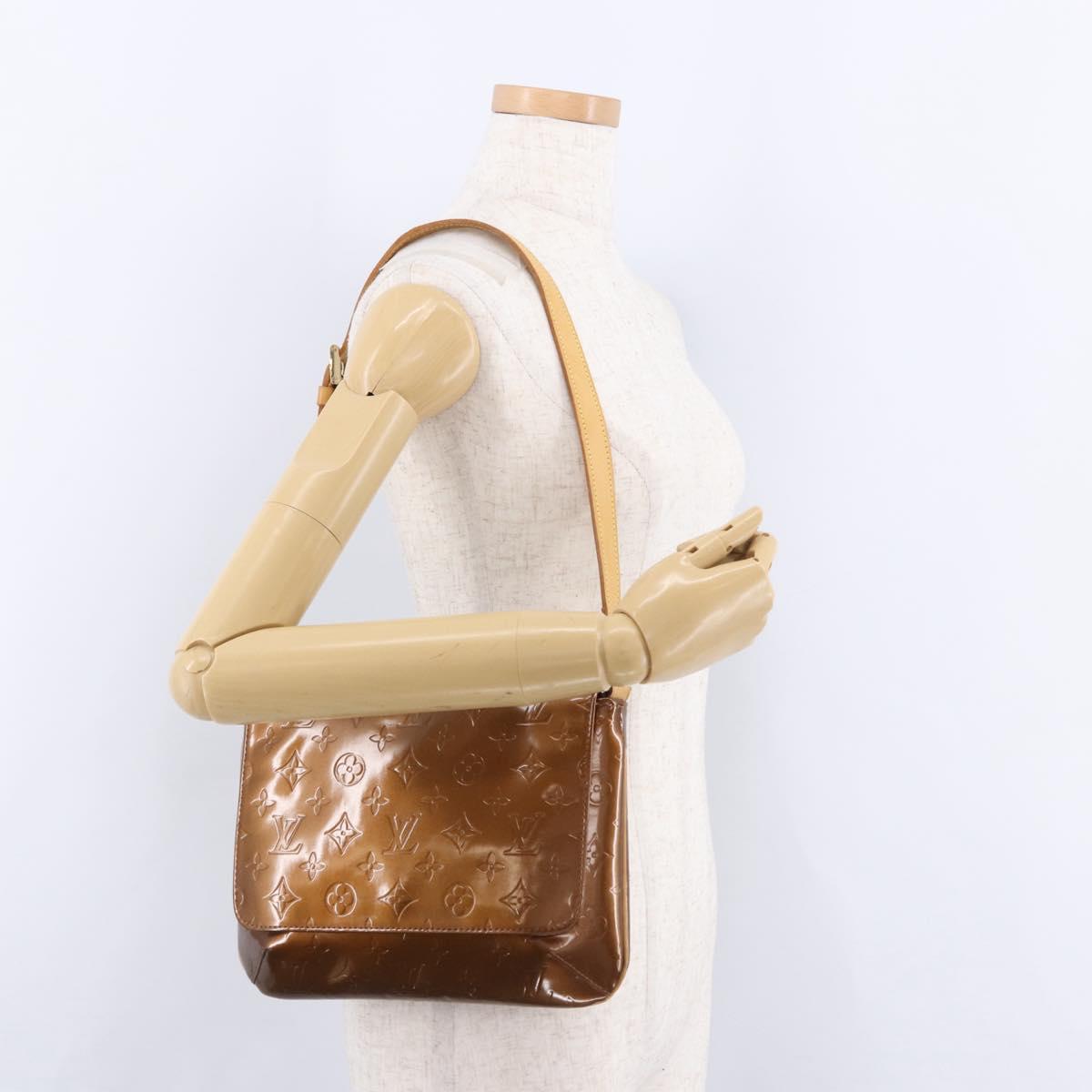 LOUIS VUITTON Monogram Vernis Thompson Street Bag Bronze M91124 LV Auth 192067