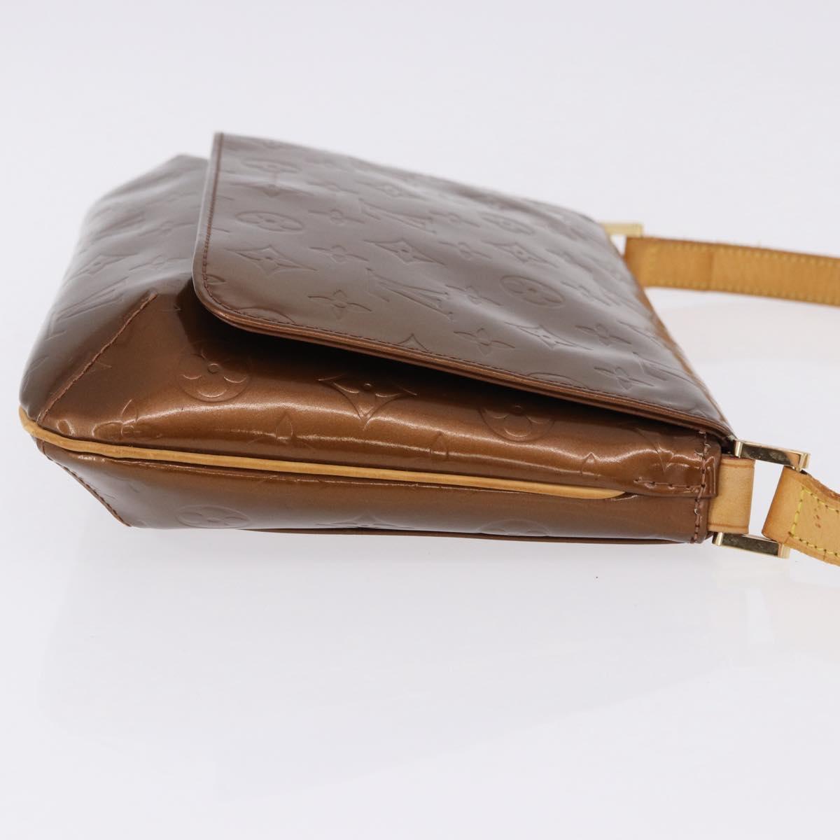 LOUIS VUITTON Monogram Vernis Thompson Street Bag Bronze M91124 LV Auth 192067