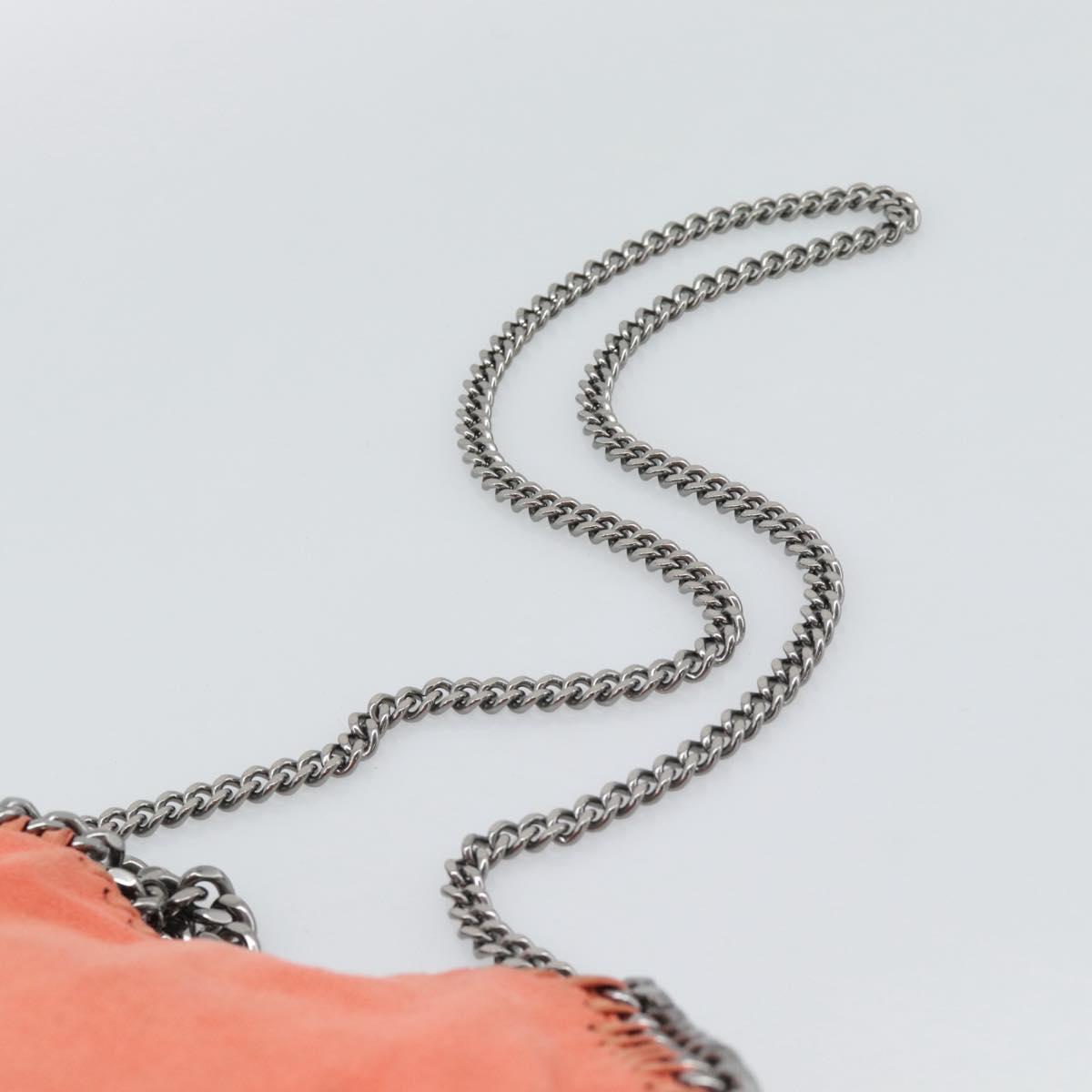 Stella MacCartney Falabella Chain Bag polyester 2way Orange 371223 Auth 192068A