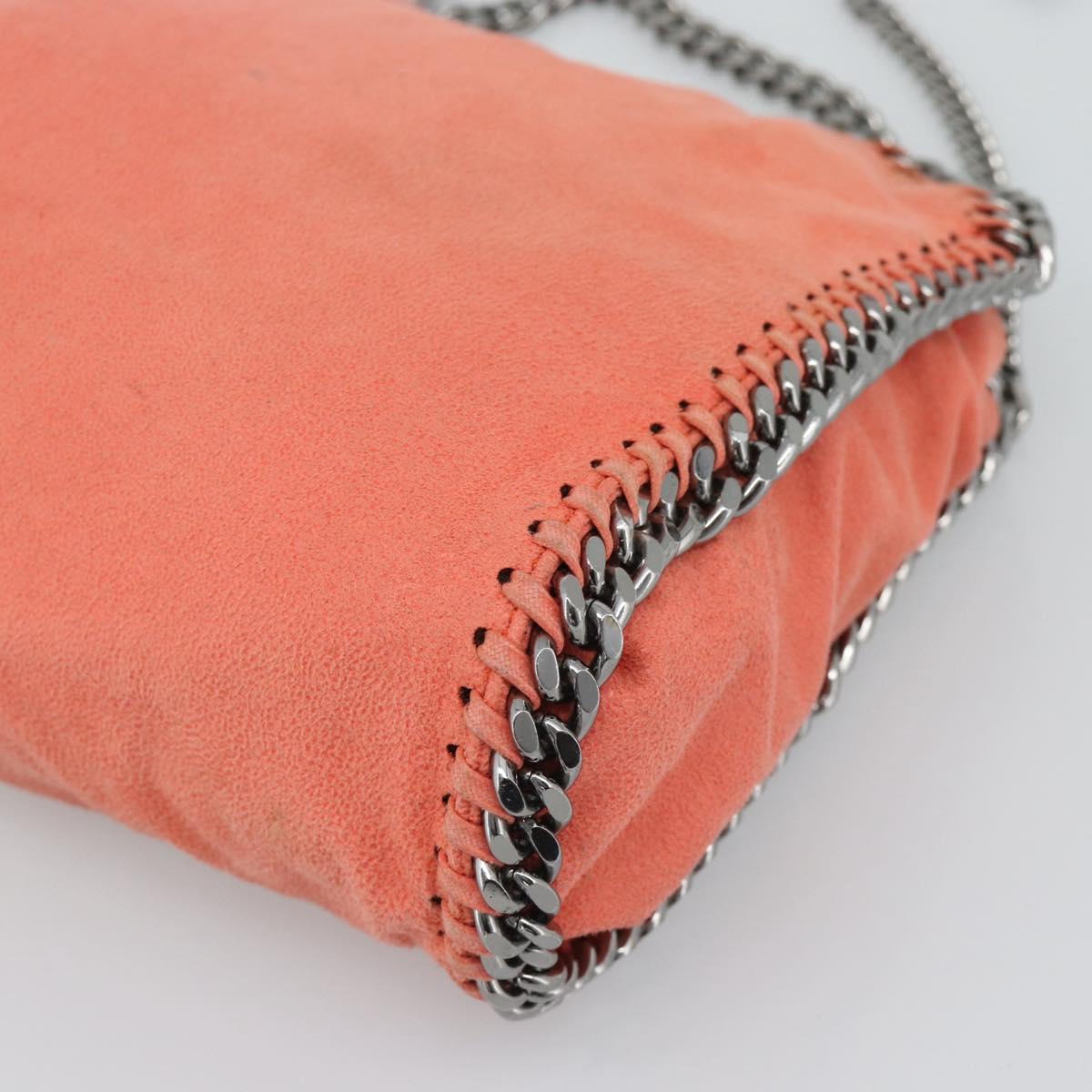 Stella MacCartney Falabella Chain Bag polyester 2way Orange 371223 Auth 192068A