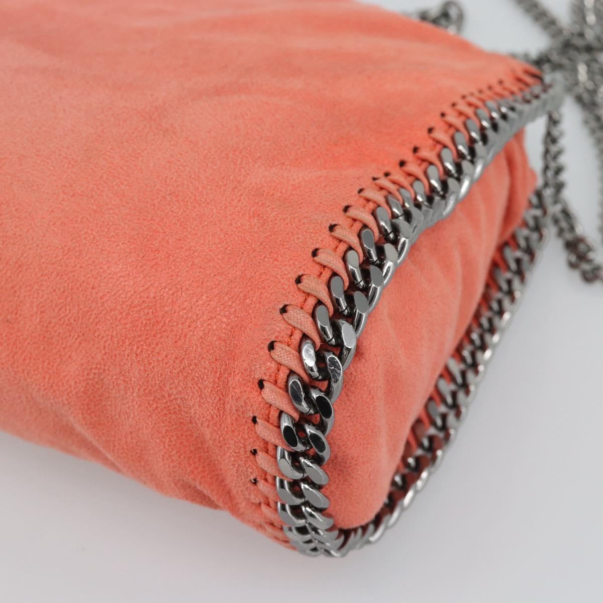 Stella MacCartney Falabella Chain Bag polyester 2way Orange 371223 Auth 192068A