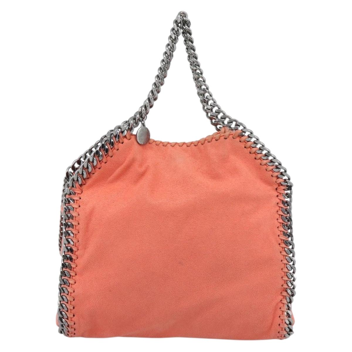 Stella MacCartney Falabella Chain Bag polyester 2way Orange 371223 Auth 192068A