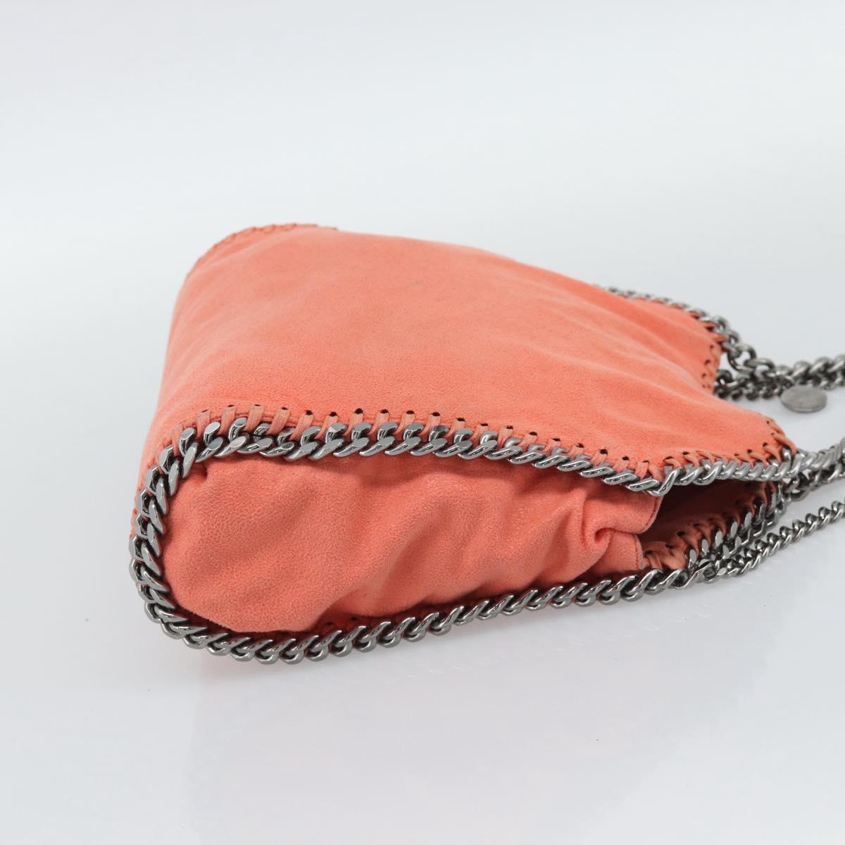 Stella MacCartney Falabella Chain Bag polyester 2way Orange 371223 Auth 192068A