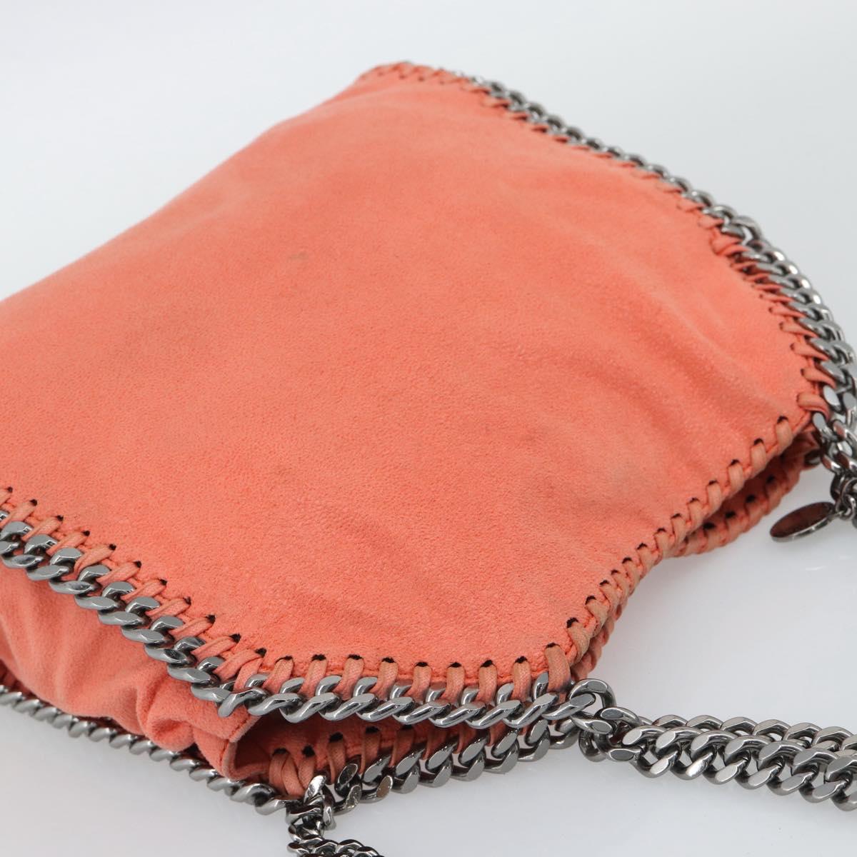 Stella MacCartney Falabella Chain Bag polyester 2way Orange 371223 Auth 192068A