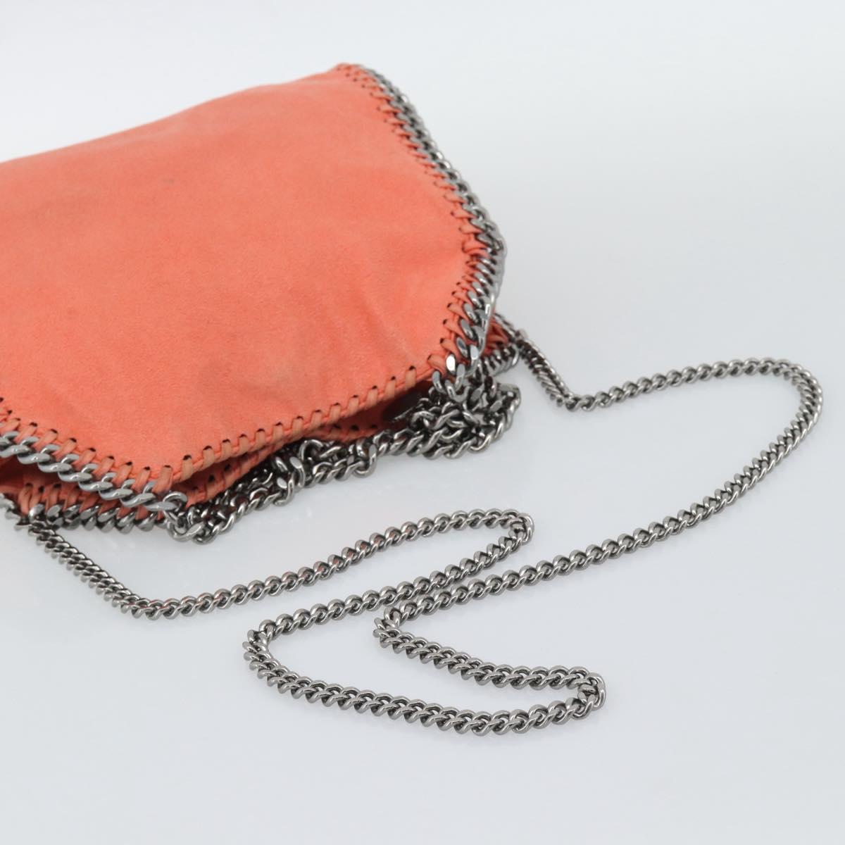 Stella MacCartney Falabella Chain Bag polyester 2way Orange 371223 Auth 192068A