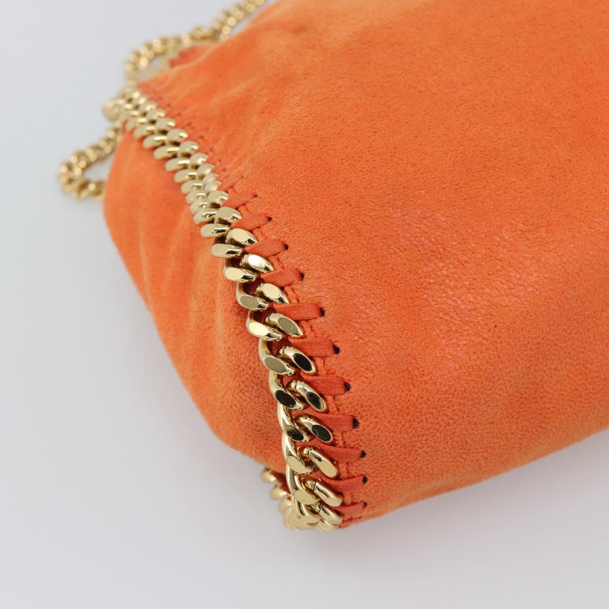 Stella MacCartney Chain Farabella Mini Bag polyester 2way Orange Auth 192069V