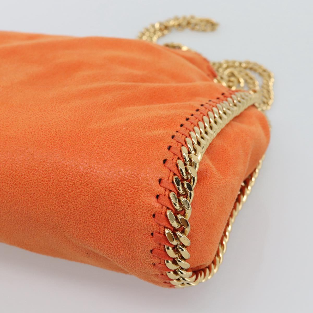 Stella MacCartney Chain Farabella Mini Bag polyester 2way Orange Auth 192069V