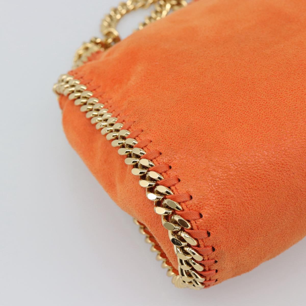 Stella MacCartney Chain Farabella Mini Bag polyester 2way Orange Auth 192069V
