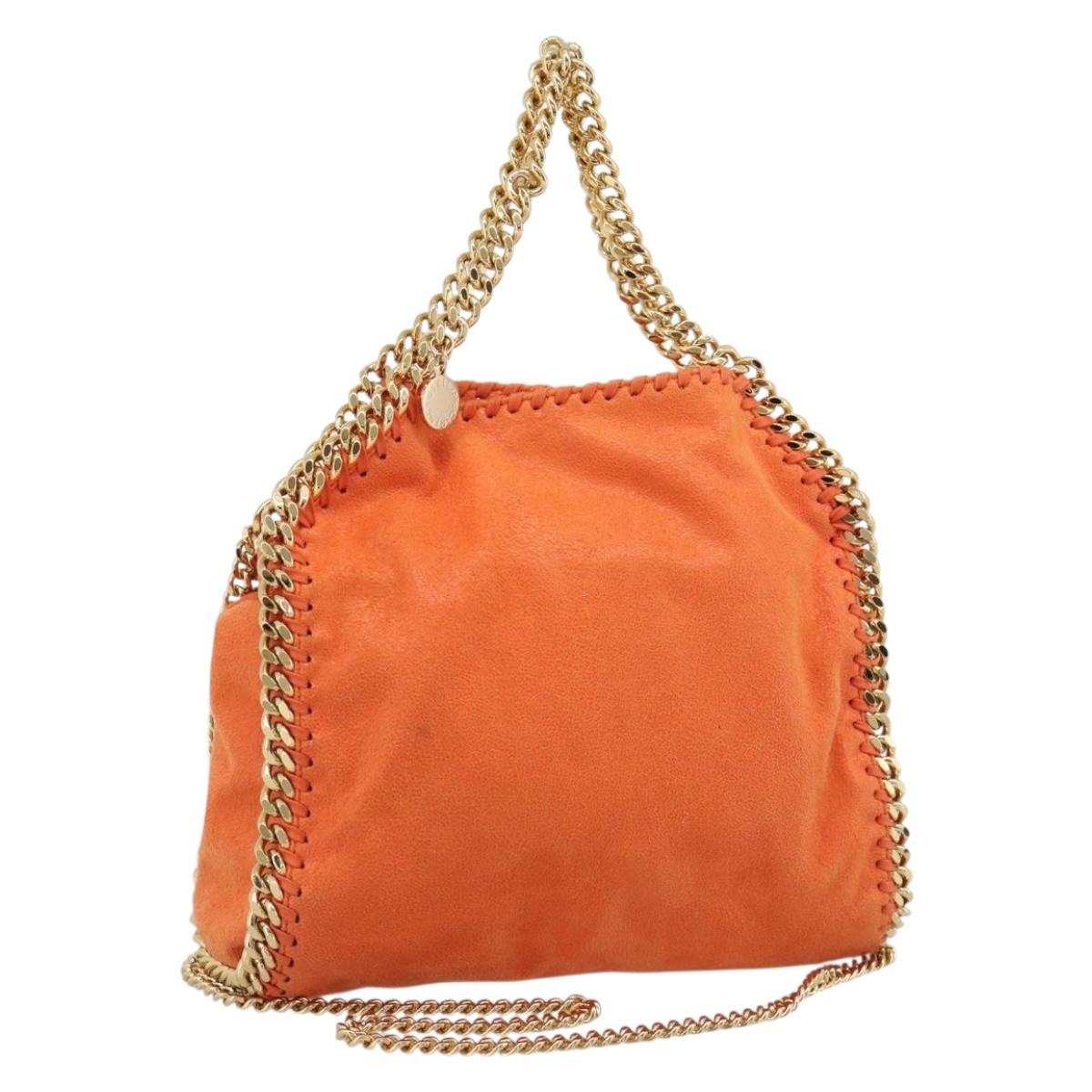 Stella MacCartney Chain Farabella Mini Bag polyester 2way Orange Auth 192069V